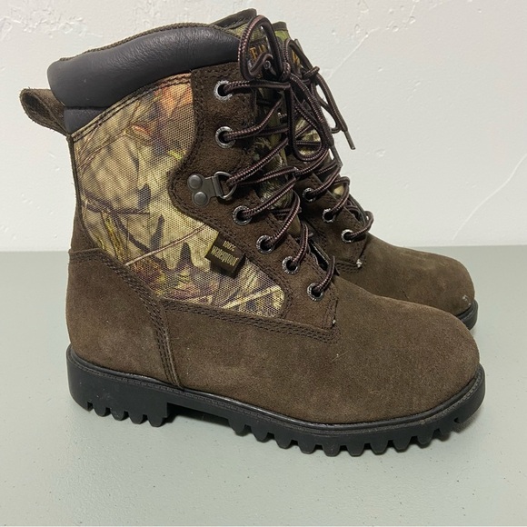 RedHead Waterproof Hunting Camo Winter Boots Youth 5M Lace Up - Picture 1 of 10